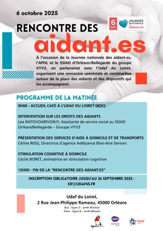 Affiche de la Journée nationale des aidant·es