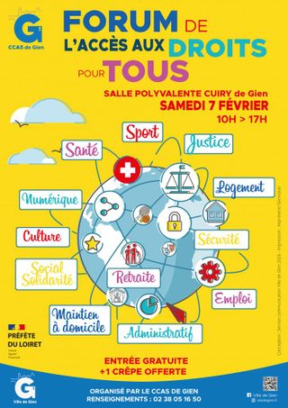L’Udaf du Loiret participe au Forum de l’accès aux droits pour tous à Gien